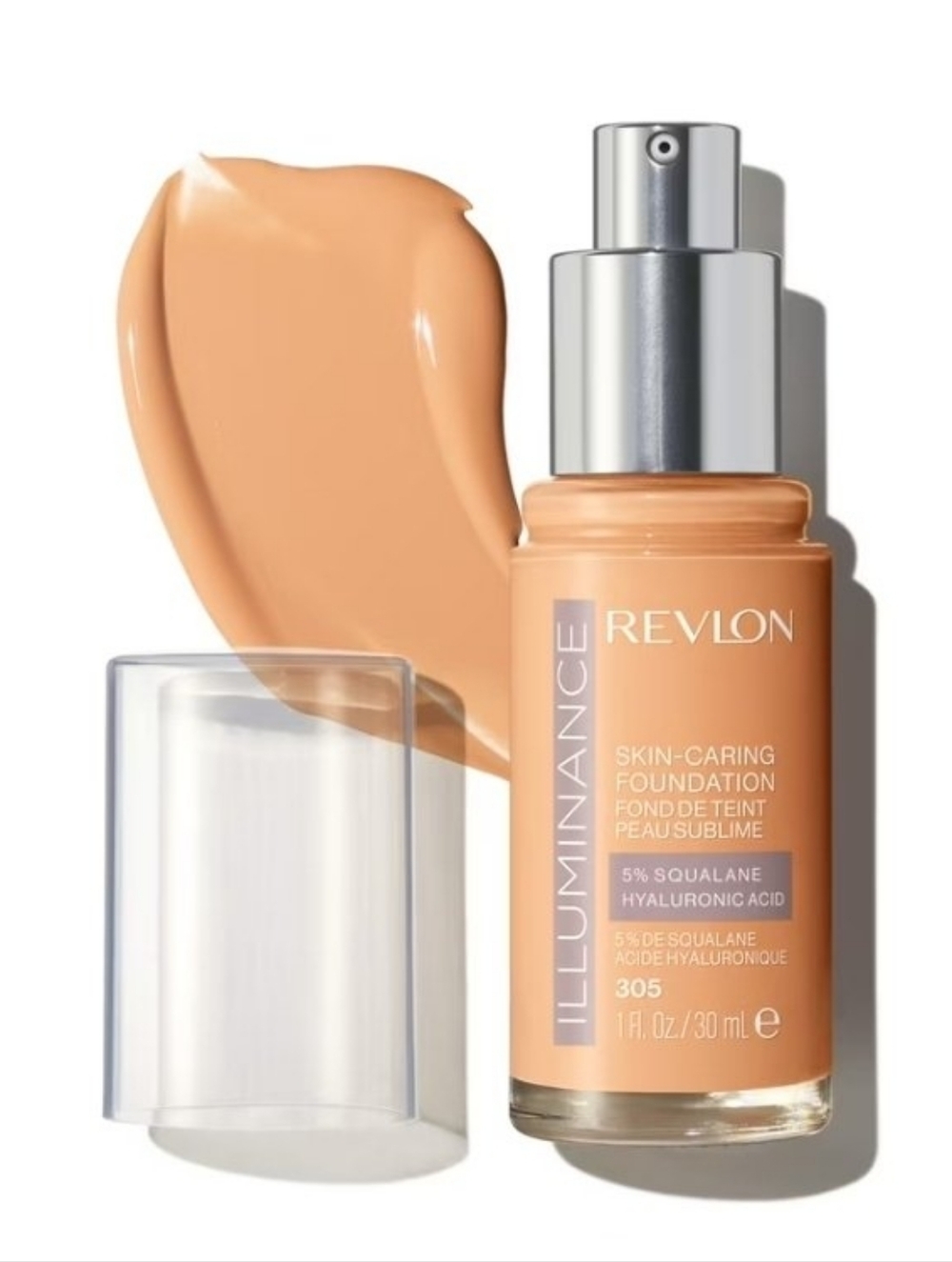 💛 Revlon Illuminance Skin-Caring Foundation Hyaluronic Acid 305 Buff Beige New